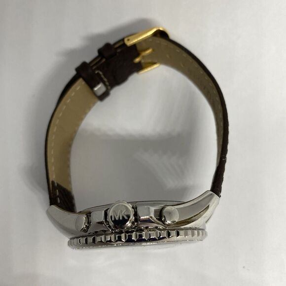 Michael Kors Guess MK5882 Women's Brown Leather Analog Dial Quarty Watch OP745 - Picture 8 of 12